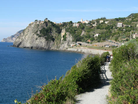 Seaside Hiking Trail at Corniglia Italy