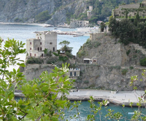 Castle on the Italian Riviera at Monterosso al Mare